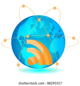 Inform earth globe .Vector