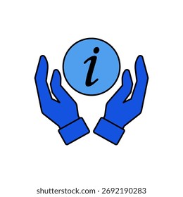 inform icon outline editable stroke line drawing eps
