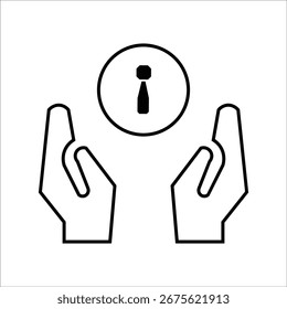 inform icons. simple line vector illustration