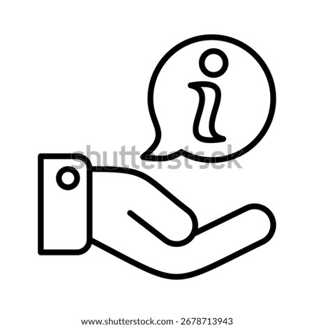 Inform line icon vector collection