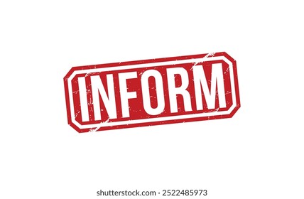 Sello de goma rojo de la información en el fondo blanco. señal de la información del sello. sello de la información.