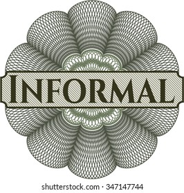 Informal abstract rosette