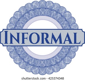 Informal abstract rosette