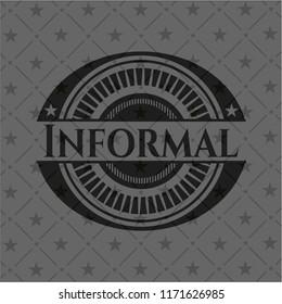 Informal black badge
