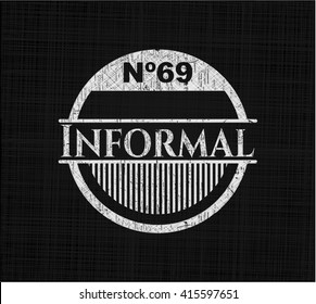 Informal chalkboard emblem