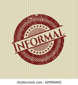 Informal grunge style stamp