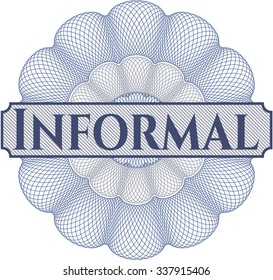 Rosette estilo dinero informal