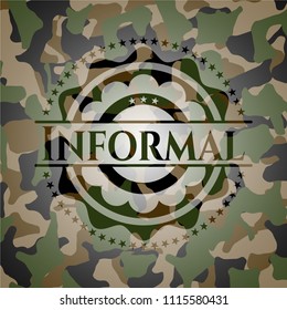   Informal on camo pattern