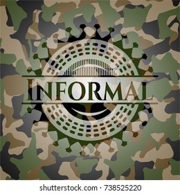 Informal on camouflage pattern