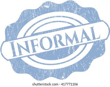 Informal with rubber seal texture
