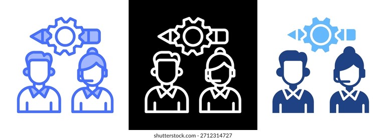 Informelles Training Symbol dreifach, Vektorgrafik