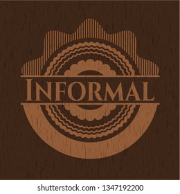 Informal wood signboards