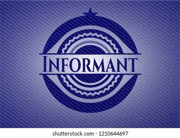 Informant denim background