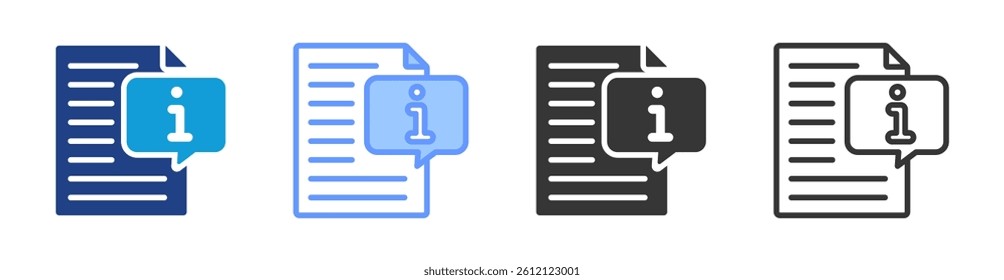Informatic icon set multiple style collection