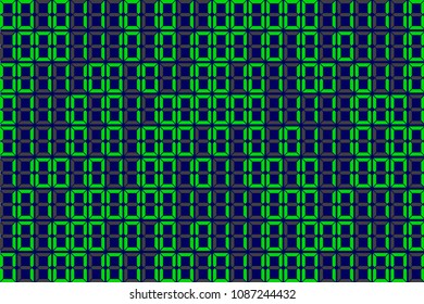 Informatics Background green 1 and 0. Vector program code on green background