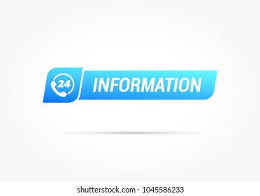 Information 24 Hour Support Label