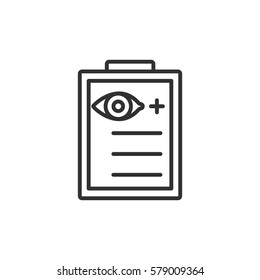 Information about vision. Blank with text about eye health