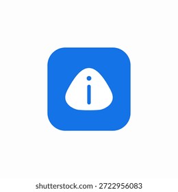 Vector de signo de icono de alerta de información