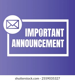 Information announcement vector information icon, Important notice microphone banner vector, public awareness announcement