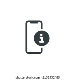 Icono de aplicación de información, icono de aplicación de información de vector, ilustración de vector