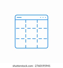 information architechture icon sign vector