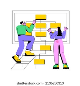 Information Architecture Abstract Concept Vector Illustration. Information System Engineering, Data Architecture UX, Software Development, Corporate Website Menu, Web Design Abstract Metaphor.