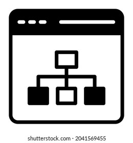 diseño de líneas llenas de negro de arquitectura de la información, SEO y diseño plano web para conceptos móviles y aplicaciones web. Colección de logotipo y pictograma de infografía modernos.
