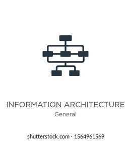 Information architecture icon vector. Trendy flat information architecture icon from general collection isolated on white background. Vector illustration can be used for web and mobile graphic design,