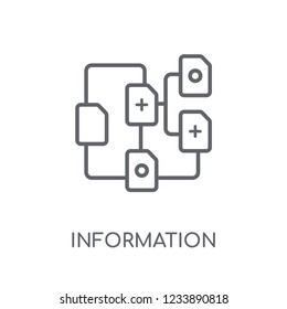 information architecture linear icon. Modern outline information architecture logo concept on white background from General collection. Suitable for use on web apps, mobile apps and print media.