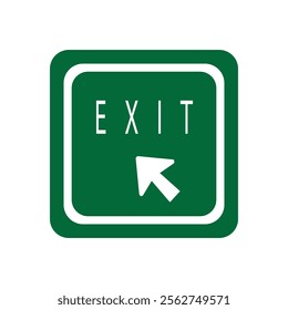 Information arrow exit vector design .