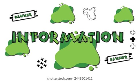 Information banner. Banner design  poster. Vector design illustration.
