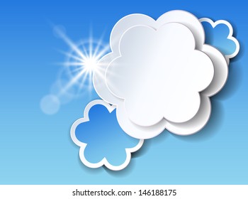 Information banner with speech bubble