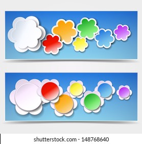 Information banner with speech bubble
