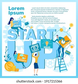 Information Banner what Need to Create Business. Factors that Determine Success your Company and Teamwork. Colleagues are around Inscription and Holding in their Hands Components Success.