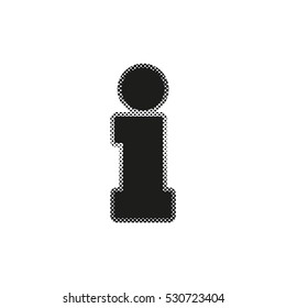 information  - black vector icon