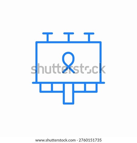 information board billboard bulletin icon sign vector