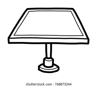 information board / cartoon vector and illustration, black and white, hand drawn, sketch style, isolated on white background.