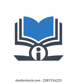 Information Book Icon On White Background