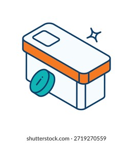 Icono de la cabina de información Vector ilustración de stock