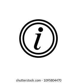 information button icon. Element of web icon for mobile concept and web apps. Isolated information button icon can be used for web and mobile on white background