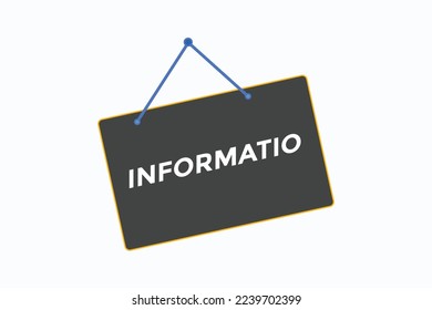 information button vectors. sign label speech bubble information
