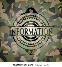 Information camo emblem