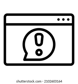 information caution warn warning report  help bubble chat web development icon