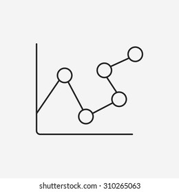 Information chart line icon