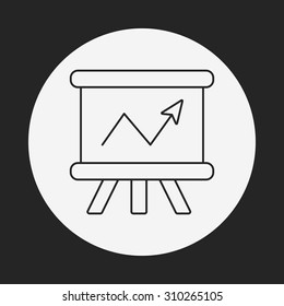 Information chart line icon