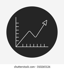 Information chart line icon