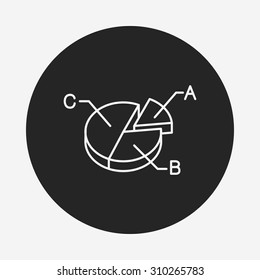 Information chart line icon