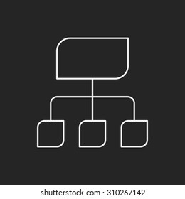 Information chart line icon