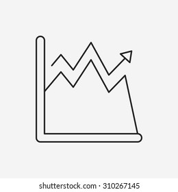 Information chart line icon