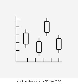 Information chart line icon